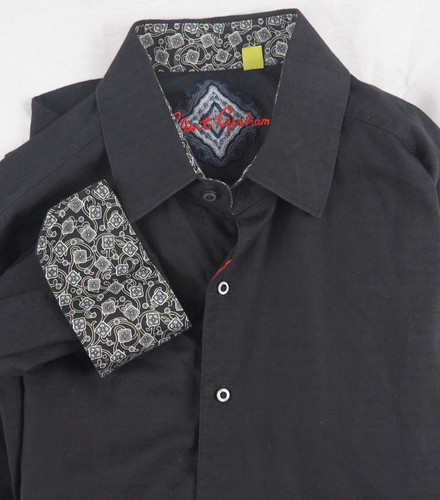 Robert Graham Shirt Embossed Black 