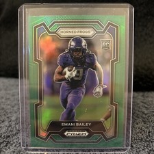 2024 Panini Prizm Draft Picks - Emani Bailey #158 Green Prizm (RC)