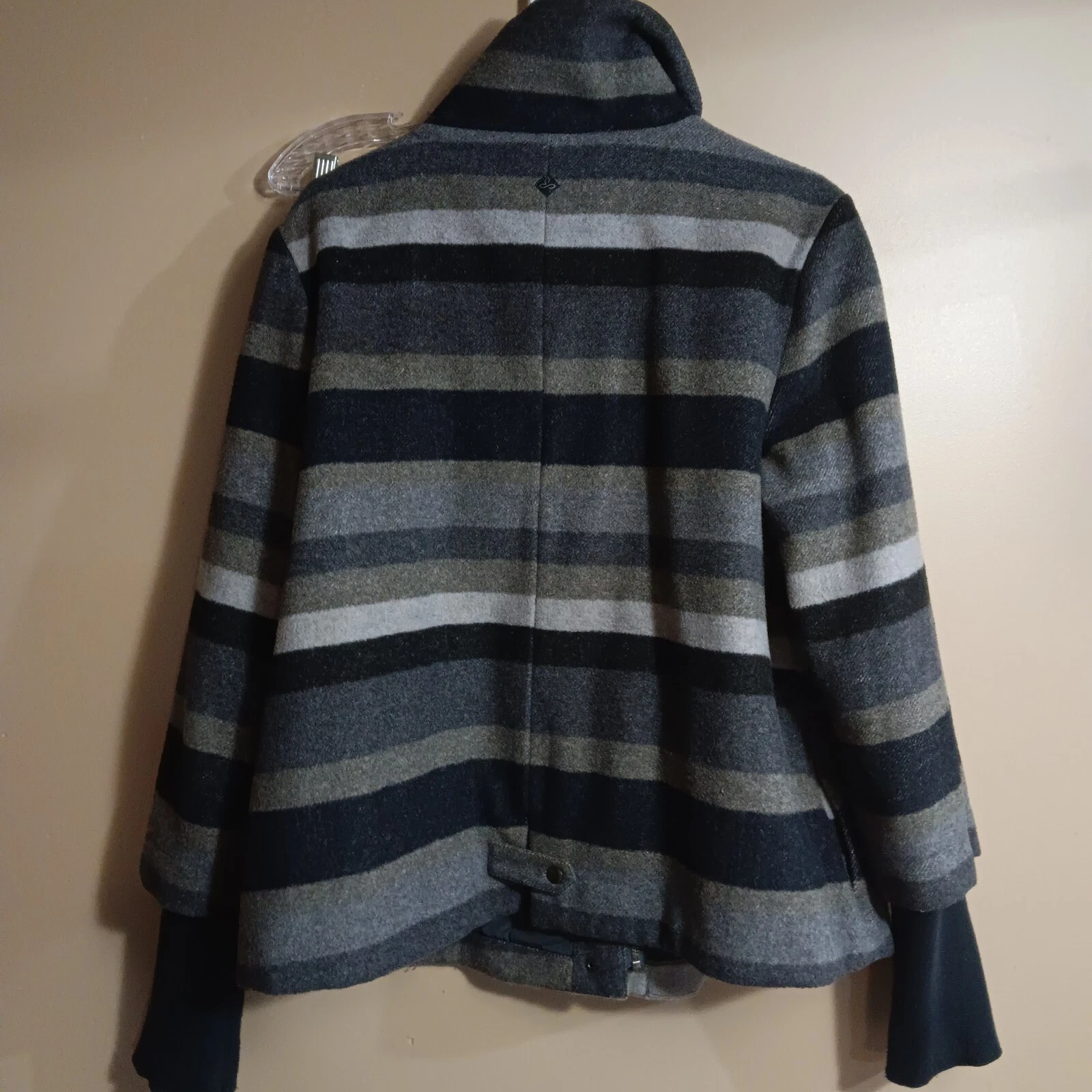prana lily recycled wool blend insulated jacket