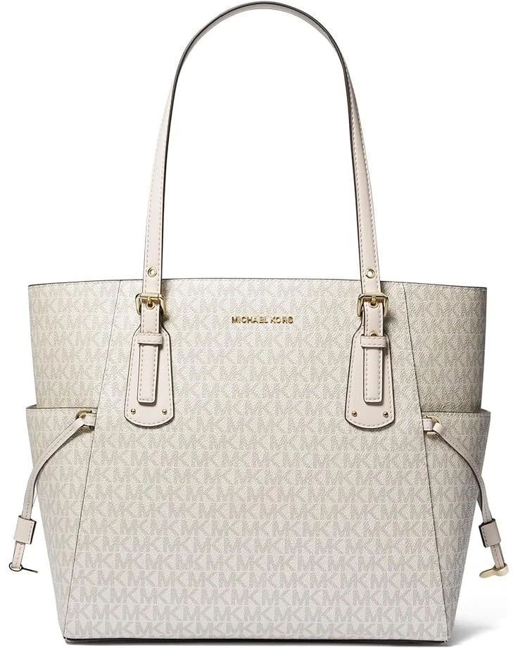 Michael kors voyager hotsell logo tote vanilla