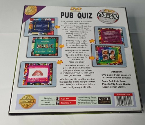 Host Your Own Pub Quiz DVD Game Home Edition Cheatwell Games - Picture 4 of 12