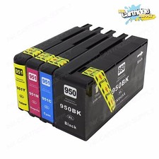 4PK 950XL 951XL High Yield Ink For HP OfficeJet Pro 8100 8600 8610 8620 8630