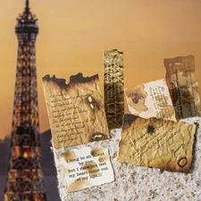 30pcs Retro English Stickers Journals Album Card Collage DIY Scrapbooking Crafts