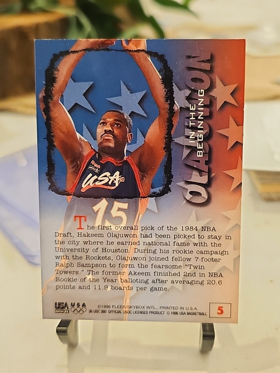HAKEEM OLAJUWON 1996 FLEER SPECIAL ISSUE IN THE BEGINNING INSERT