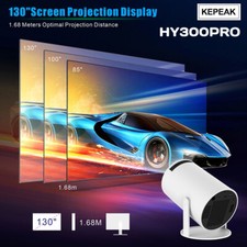 4K Mini Projector 20000 Lumen LED 1080P WiFi Bluetooth UHD Portable Home Theater 9