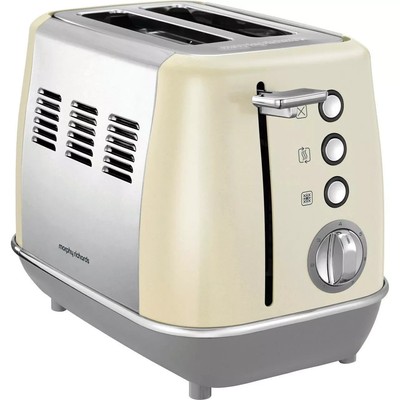 Morphy Richards Evoke 2-Scheiben-Toaster - Creme/Edelstahl (224407)