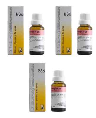 Dr. Reckeweg R36   Nervous System Support Drops   22ml × 3 Bottles Free shipping