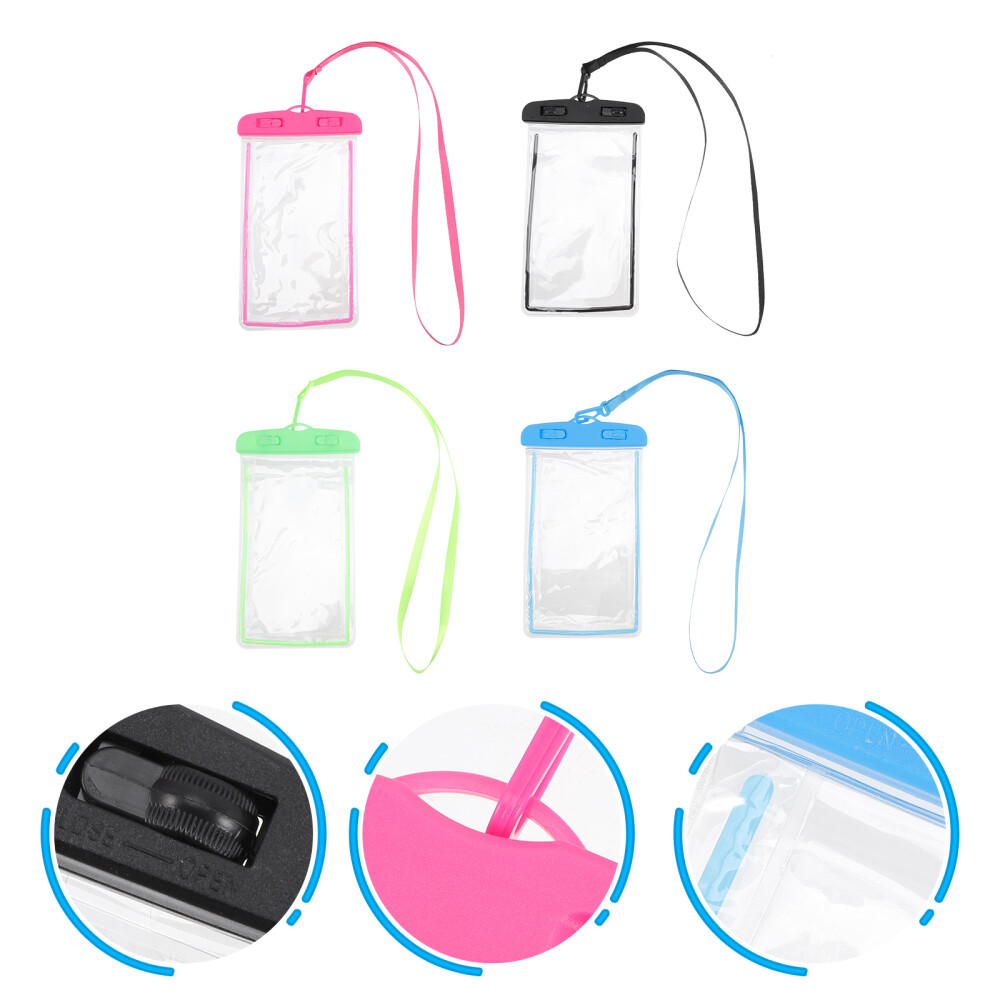 4 fundas impermeables para teléfono celular bolsa playa vacaciones