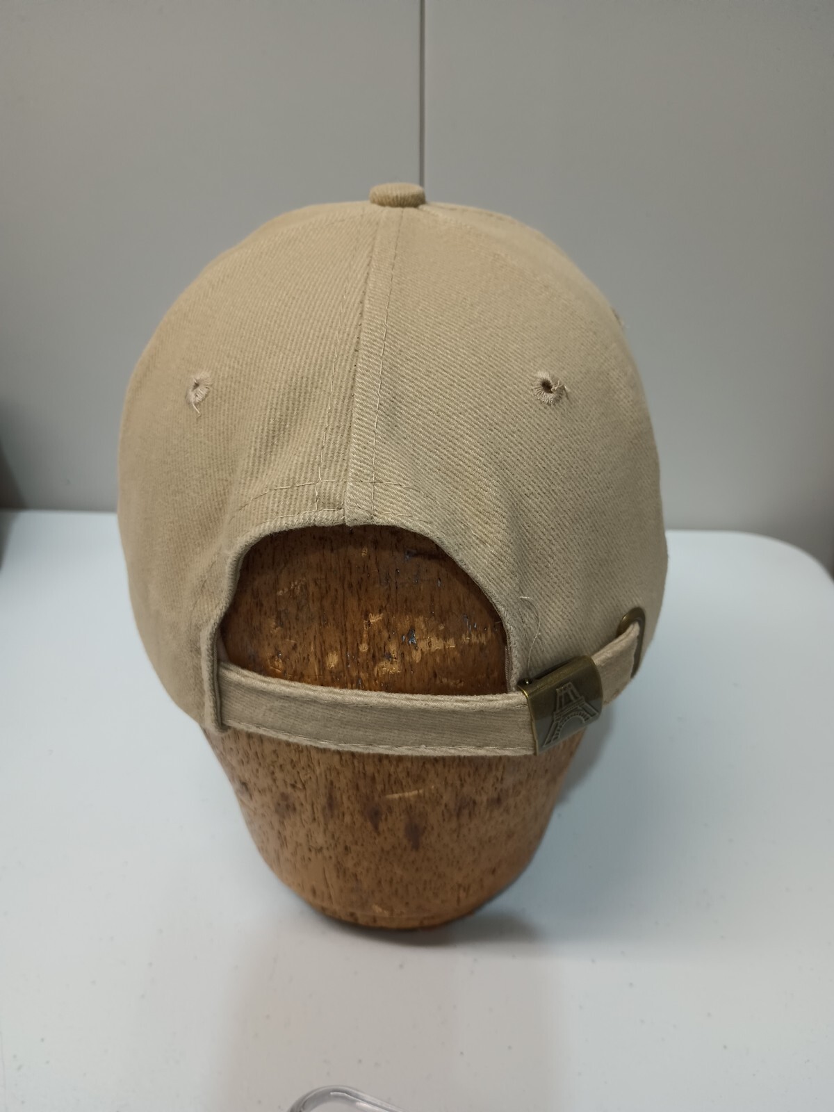 AMECO Hat Cap Beige Adjustable Solid Back - image 3