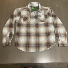 DIXXON YOUTH FLANNEL SMALL LIGHT BLUE , BROWN RETIRED OUT OF STOCK