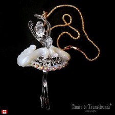 Necklace Woman Jewelry Luxury Vintage Doll Fashion Accessories Ballerina Dancer