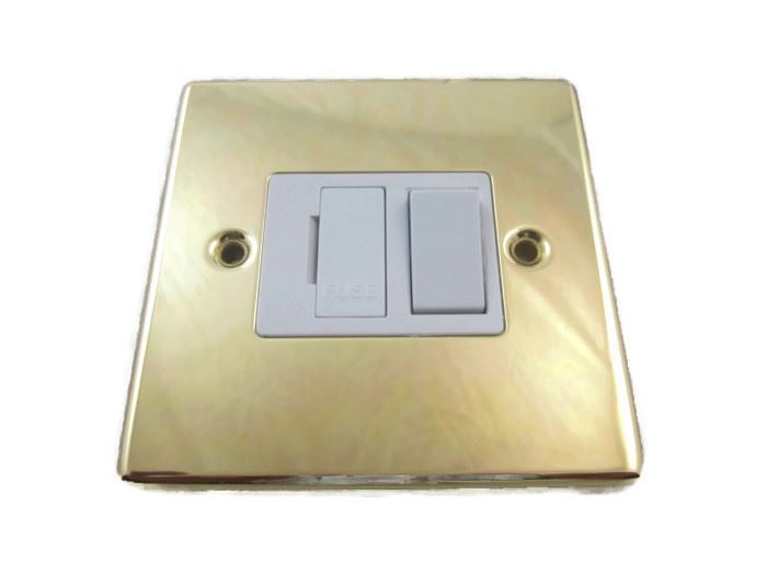 VOLEX TRADITIONAL BRASS 13A FUSED SWITCH CONNECTION UNIT  PART NO. DEC442