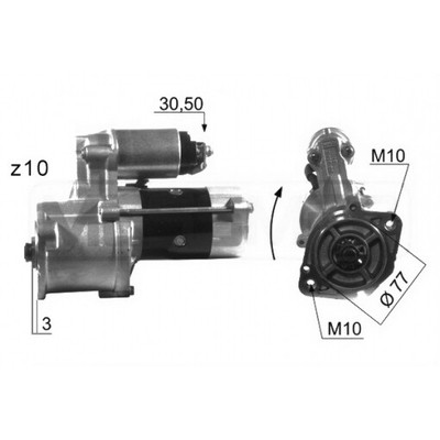 Motorino di avviamento HELLA 8EA 011 611-101 2,2KW Prezzi scontati