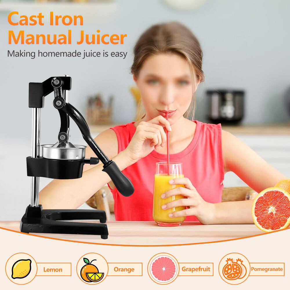 Kitchen Cast Iron Orange Juice Squeezer Heavy Duty Manual Citrus