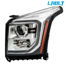 LABLT Driver Side Headlight Headlamp HID Chrome For 2015-2020 Yukon/Yukon XL