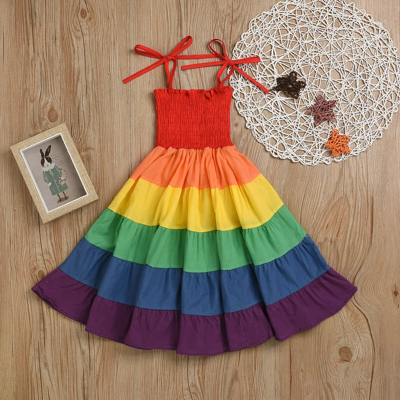 Tulle Skirt Girls Tutu Hawaiian Party Dress Beach Dress for Girls Hawaiian Dress - Image 4 of 4