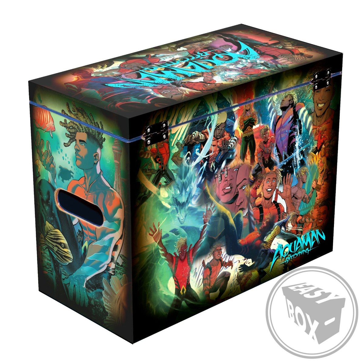 NOAH no HAKOBUNE＆Atlantis COMPLETE BOX Aquaman - The Becoming - Large Comic Book Hard Box Chest MDF | eBay
