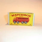 Matchbox Lesney No 17 Foden Tipper Empty Repro E Style Box