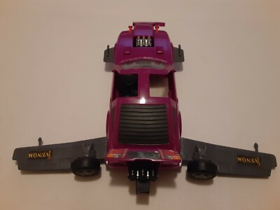 Figurine M.A.S.K. Vanessa Warfield Avec Véhicule Manta - Vintage Kenner - Occasion - Série Mayhem