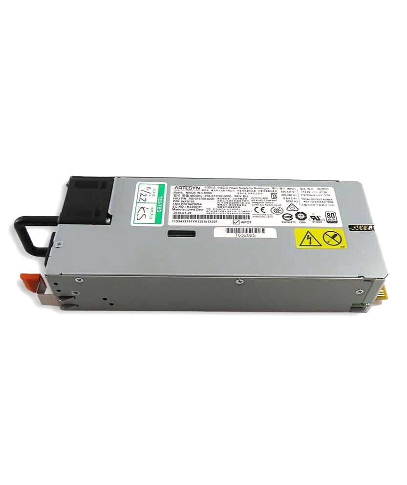 750W High Efficiency Platinum AC Power Supply For Lenovo X3550/X3650 - 00MX930