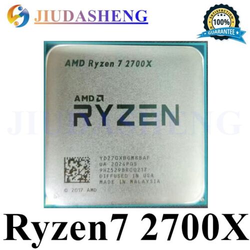 AMD Ryzen 7 2700X R7-2700X CPU Processors 3.7GHz 8Core 16Thr 105W Socket AM4 - Picture 1 of 1