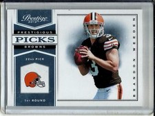 Brandon Weeden 2012 Panini Prestige Prestigious Picks Platinum #05/10