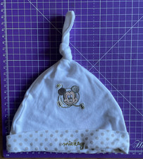 0-6mths Mickey Baby Hat with Embroidered Mickey Mouse Image