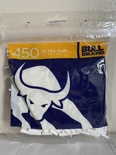 BULL Brand Ultra Slim Filter Tips 5.3mm Resealable Bag Cigarette Smoking 450