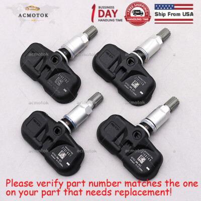 (4) Tire Pressure Sensor TPMS For 2008-2012 Honda Accord Alloy Wheels