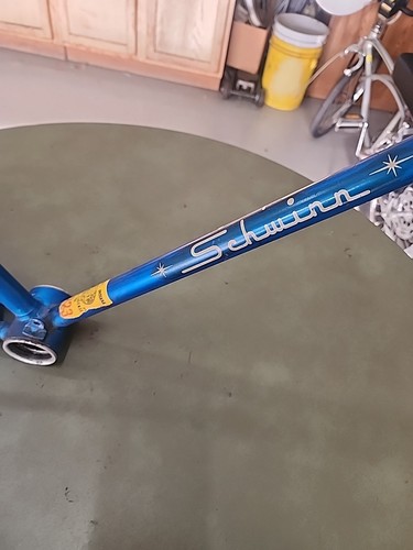 1968 SCHWINN STINGRAY FASTBACK 5 SPEED SKY BLUE FRAME+ HEADBADGE NICE L$$K - Picture 9 of 24