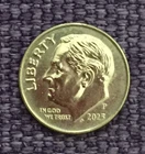 2023 P Roosevelt dime, very nice, actual coin in picture  free S/H