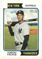 2023 Topps Heritage #75 Aaron Hicks