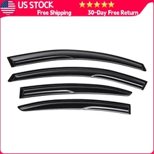 Vent Shade For 2010-2013 Mazda 3 Tape-on Black JDM Mugen Style Out Channel 4pcs