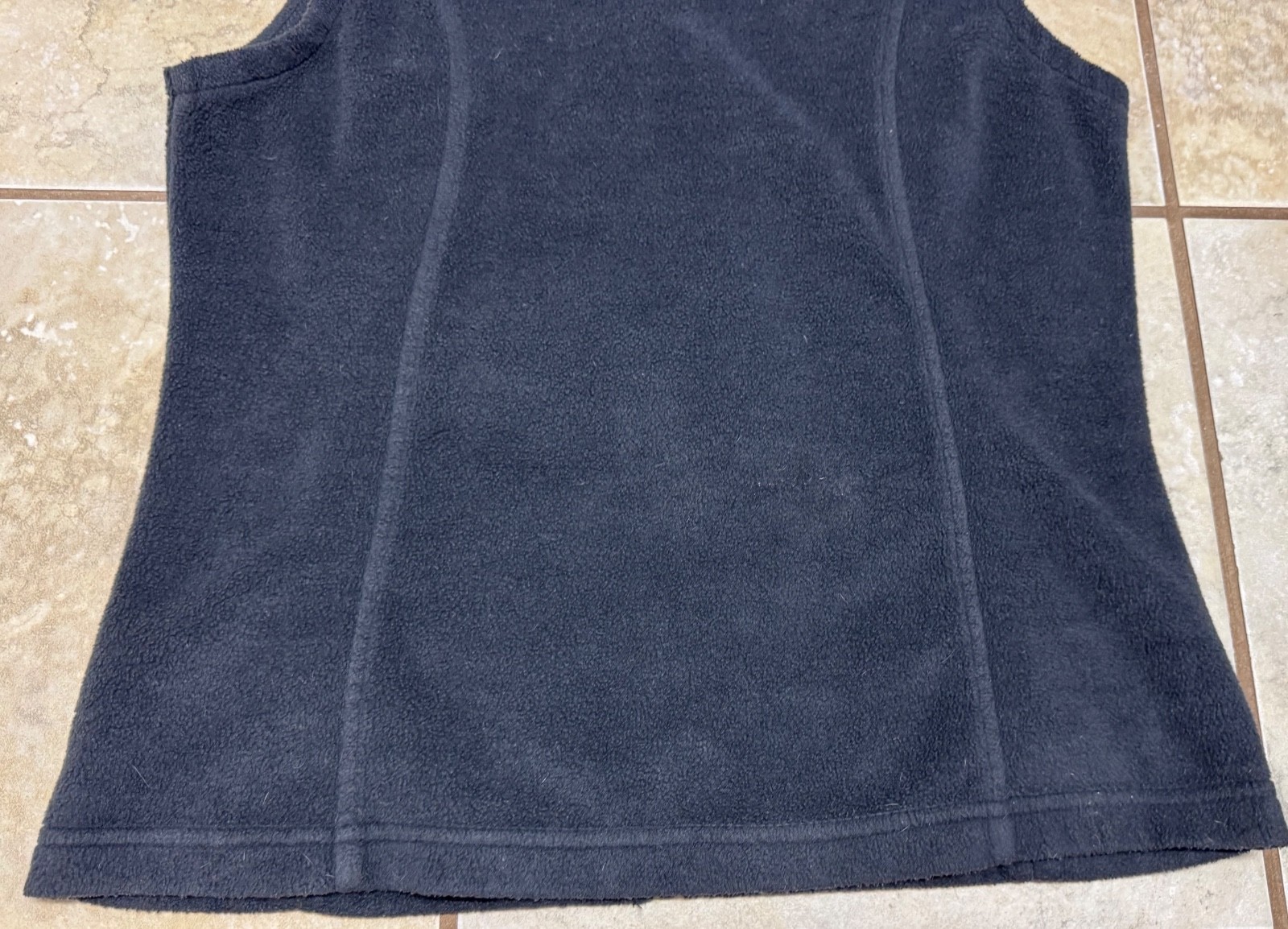 Columbia Full Zip Basic Vest Solid Polyester Gray… - image 10