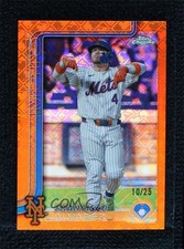 2025 Chrome Logofractor Edition Orange Refractor 10/25 Francisco Alvarez v9t