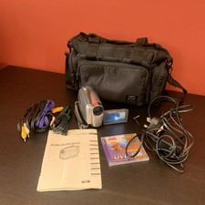 Canon DC201 Handheld DVD-RW Camcorder Silver Tested complete with accessories