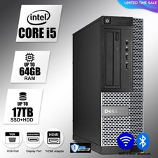DELL Desktop Computer PC i5, up to 32GB RAM, 17TB SSD, Windows 10/11, DVD-RW