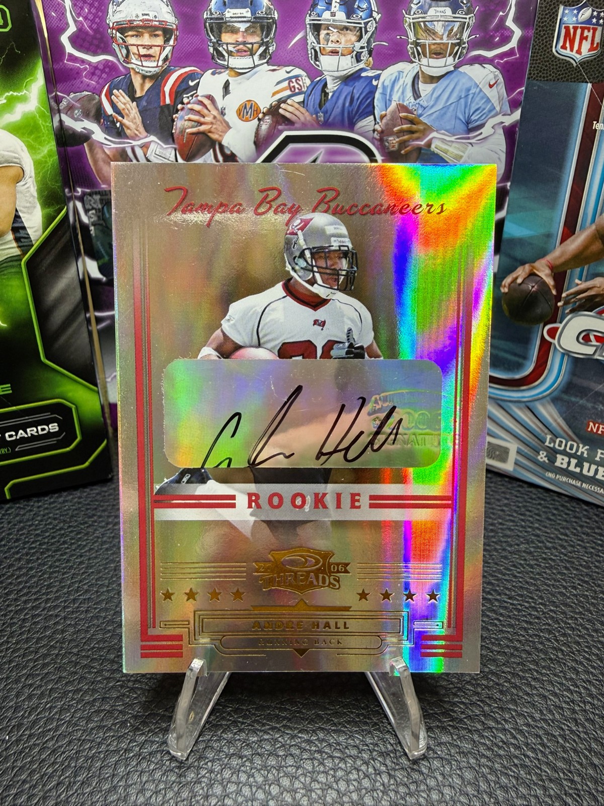 Andre Hall Buccaneers 2006 Donruss Threads #264 Rookie Autograph /999 NM-MT