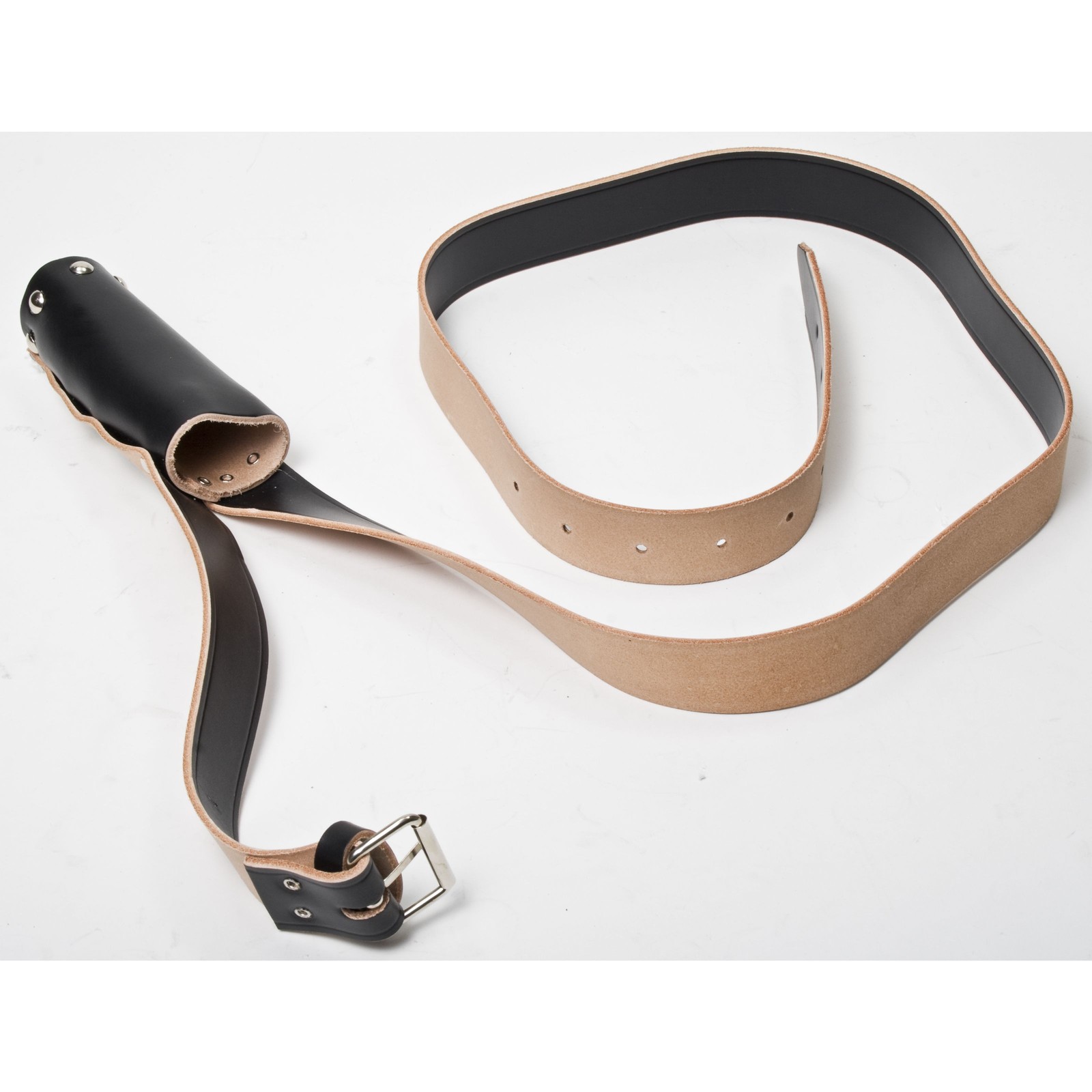 Sandner Lyra-Trageriemen, schwarz, Leder - Zubehör für Marching Drums