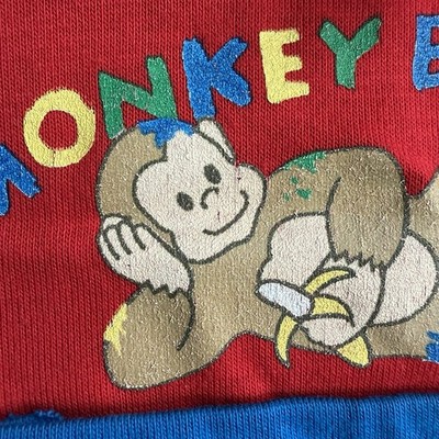 TomOshKosh B'gosh ヴィンテージロンパース 18m 24m Vintage Oshkosh B'Gosh Romper Sz 18m Monkey Business Shorts
