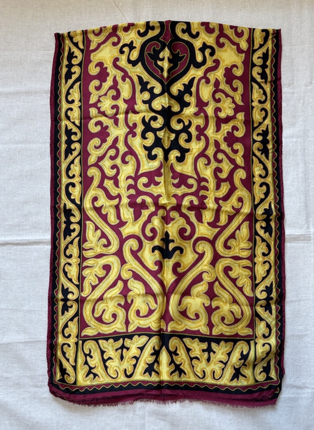 ETRO Italy Lightweight Rectangular Silk Scarf – 4… - image 6