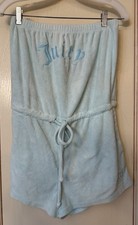 Vintage Juicy Couture Blue Terry Romper Medium