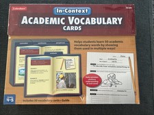 New Sealed Lakeshore Academic Vocabulary Card...