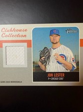 2019 Topps Heritage Jon Lester Clubhouse Relic CCR-JL Cubs
