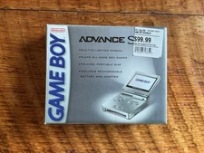Nintendo Game Boy Advance SP Handheld System - Silver CIB No Charger
