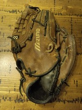 Mizuno Baseball Glove MVT 1201 Vintage Model Brown 12" Right Hand Throw RHT a12