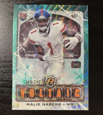 Topps 2024 Resurgence Voltaic Malik Nabers Rookie V-6 #149/249 New York Giants