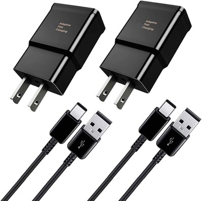 Type C Charger Fast Charging, USB C Android Phone Wall Charger Block & 6ft Ch...
