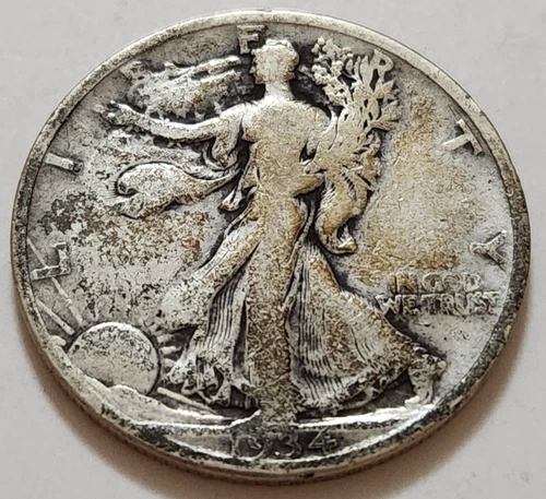 1934 Walking Liberty Half Dollar 50c 90% Silver Philadelphia                 X31