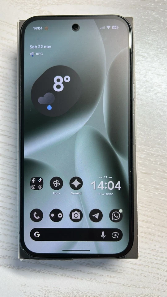 Google Pixel 10 128GB 12GB RAM Dual SIM Obsidian Black Nero Garanzia Europa - Immagine 2 di 4